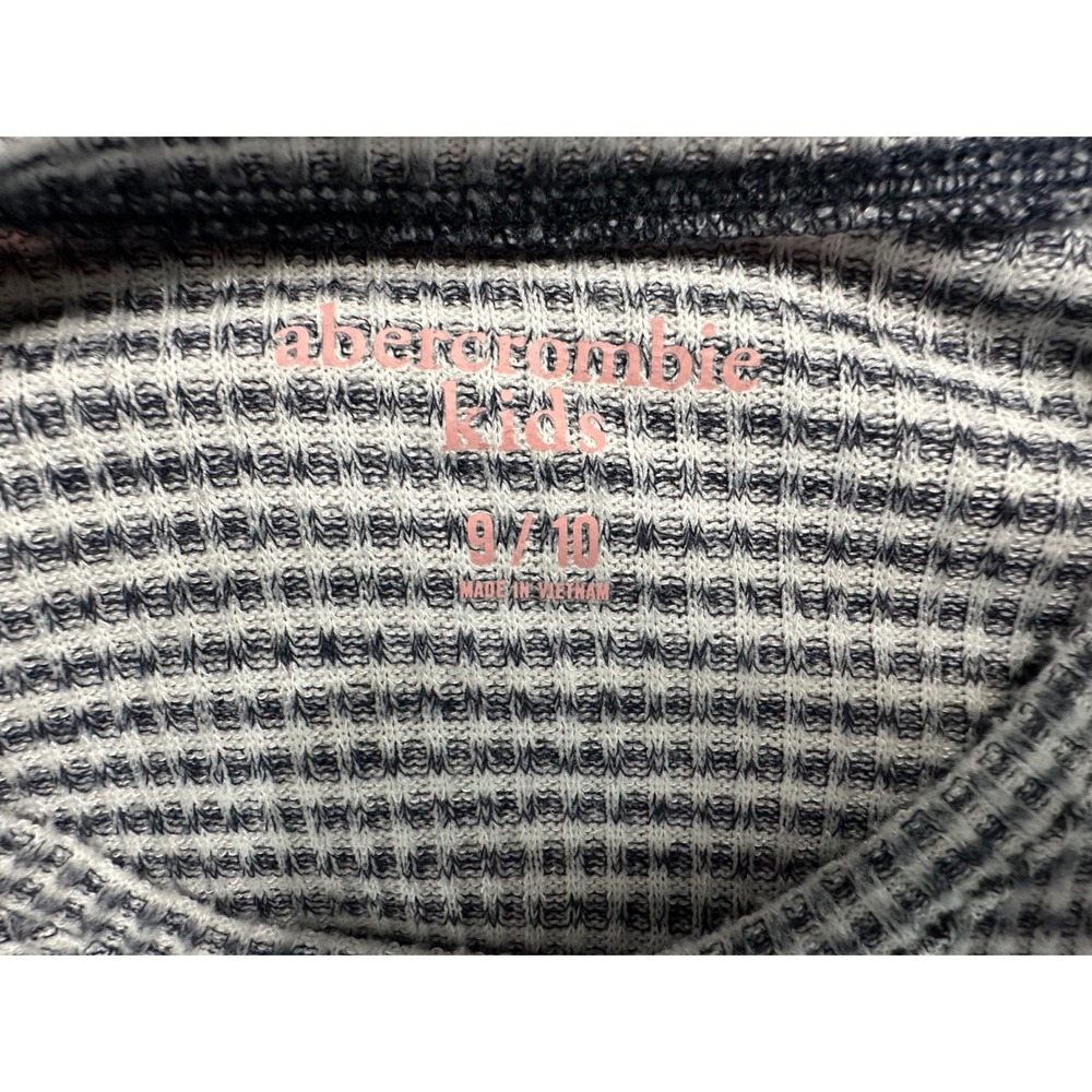 ABERCROMBIE KIDS Gray Striped Long Sleeve Shirt size 9/10‎ - Picture 9 of 11